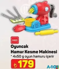 MGS OYUNCAK HAMUR KESME MAKİNESİ 4X50 G MGS OYUNCAK HAMUR KESME MAKİNESİ 4X50 G